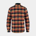 Singi Heavy Flannel Shirt Autumn Leaf / Dark Navy