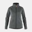 Övik Fleece Zip Sweater Women Dark Grey