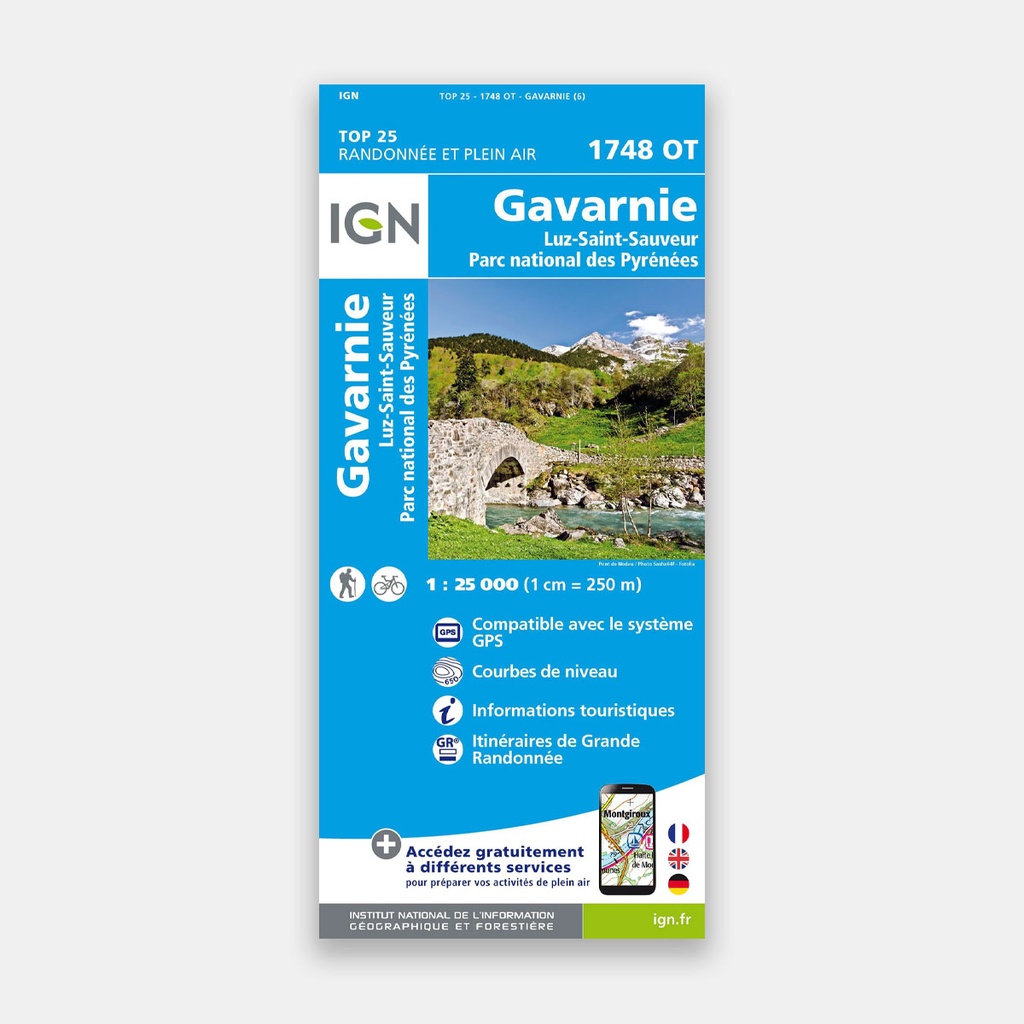 Gavarnie / Luz-St-Sauveur / PNR des Pyrénées GPS 1748OT