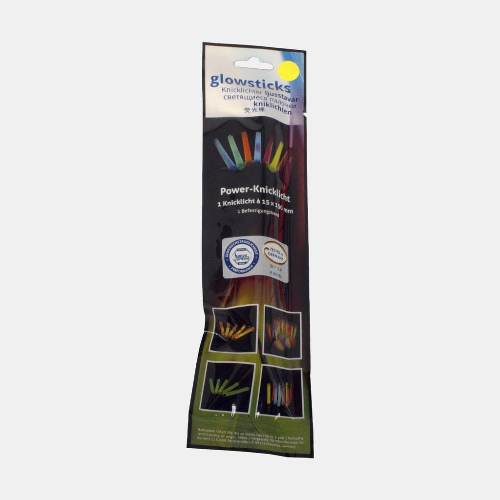 Glowstick 15cm Yellow