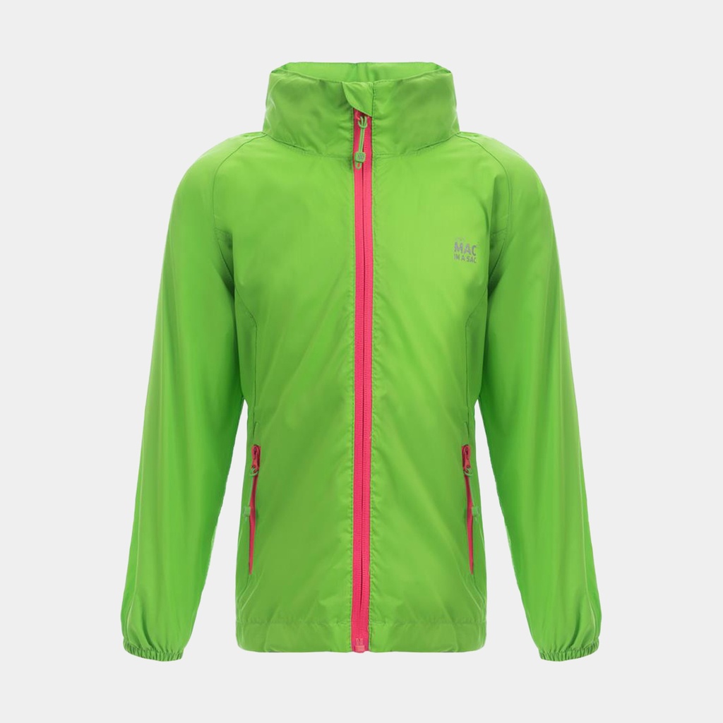 Mac in a Sac Origin II Jacket Kids Neon Green