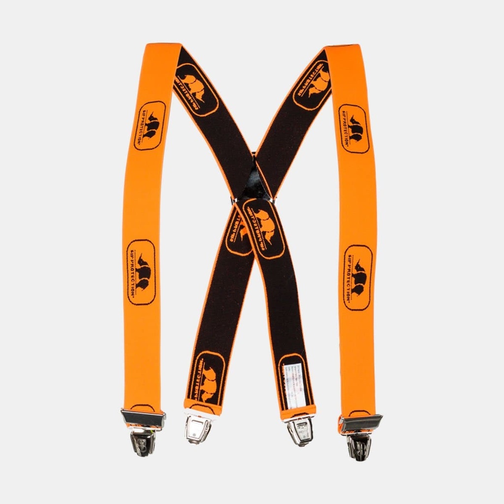 Bretelles à Pinces Orange Fluo / Noir