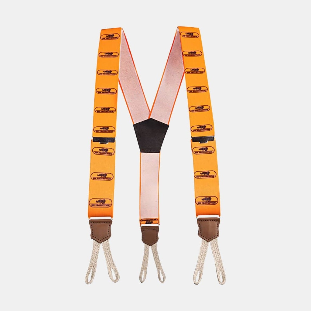 Bretelles à tresses Orange Fluo / Noir