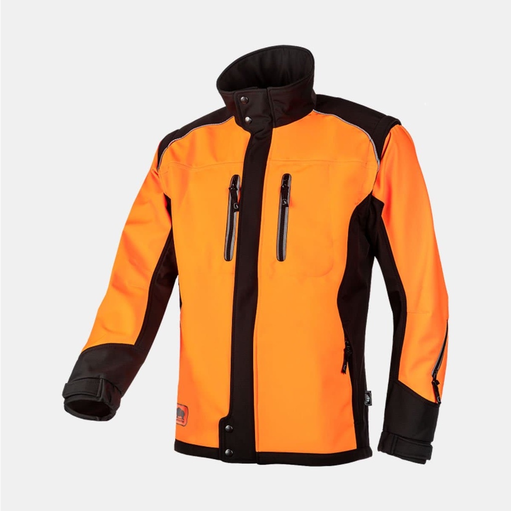 Fuyu Softshell Thermo Orange Fluo / Noir