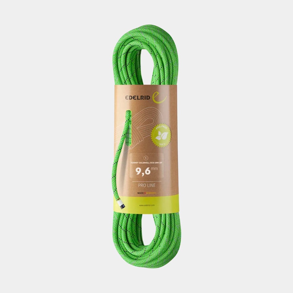Tommy Caldwell Eco Dry DT 9.6mm Neon Green