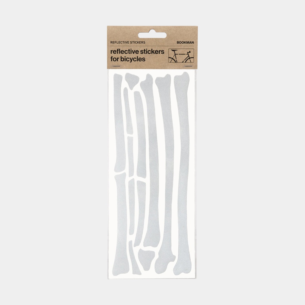 Reflective Bone Stickers White