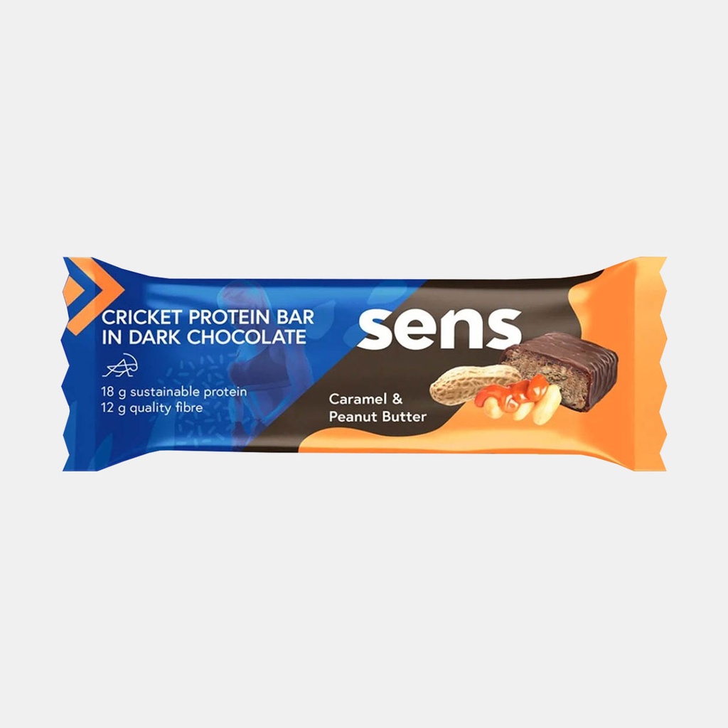 Cricket Protein bar in Dark Chocolate - Caramel & Peanut Butter (60g)