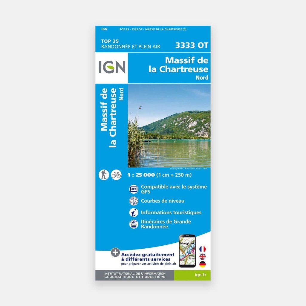 Massif de la Chartreuse Nord 1/25 3333OT
