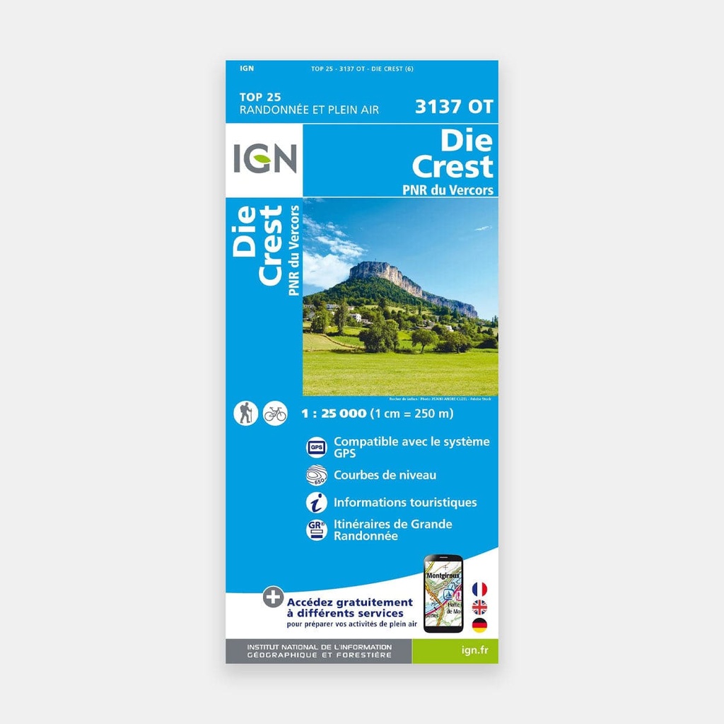 Die / Crest / PNR Vercors GPS 1/25 3137OT