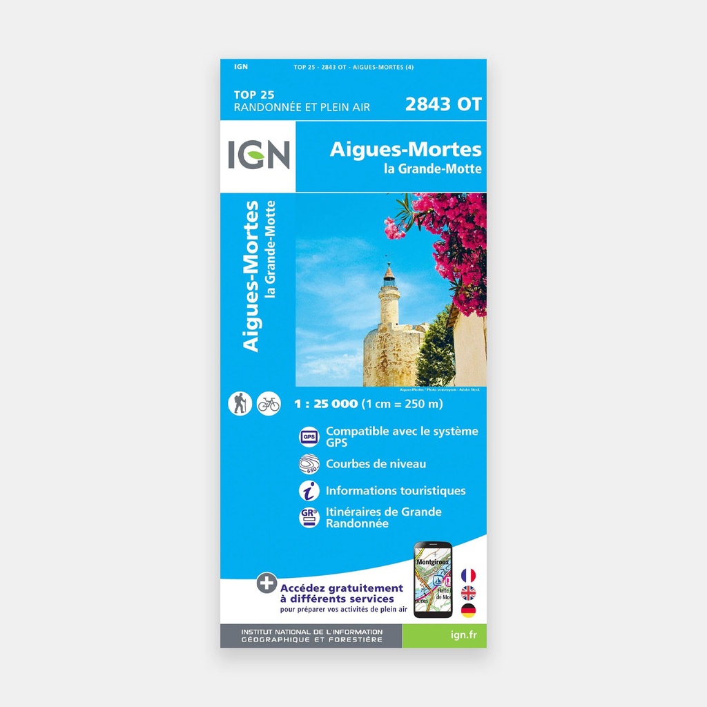 Aigues-Mortes / La Grande-Motte 1/25 2843OT