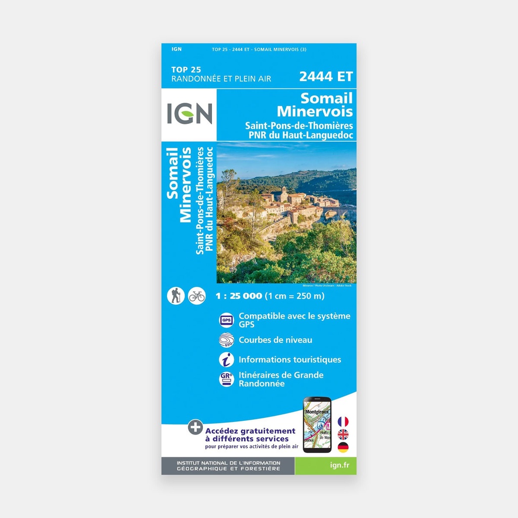 Somail / Minervois / St-Pons-de-Thomières 1/25 2444ET