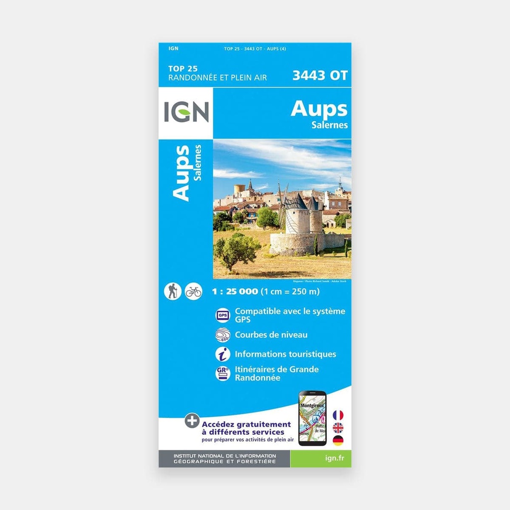 Aups / Salernes GPS 1/25 3443OT