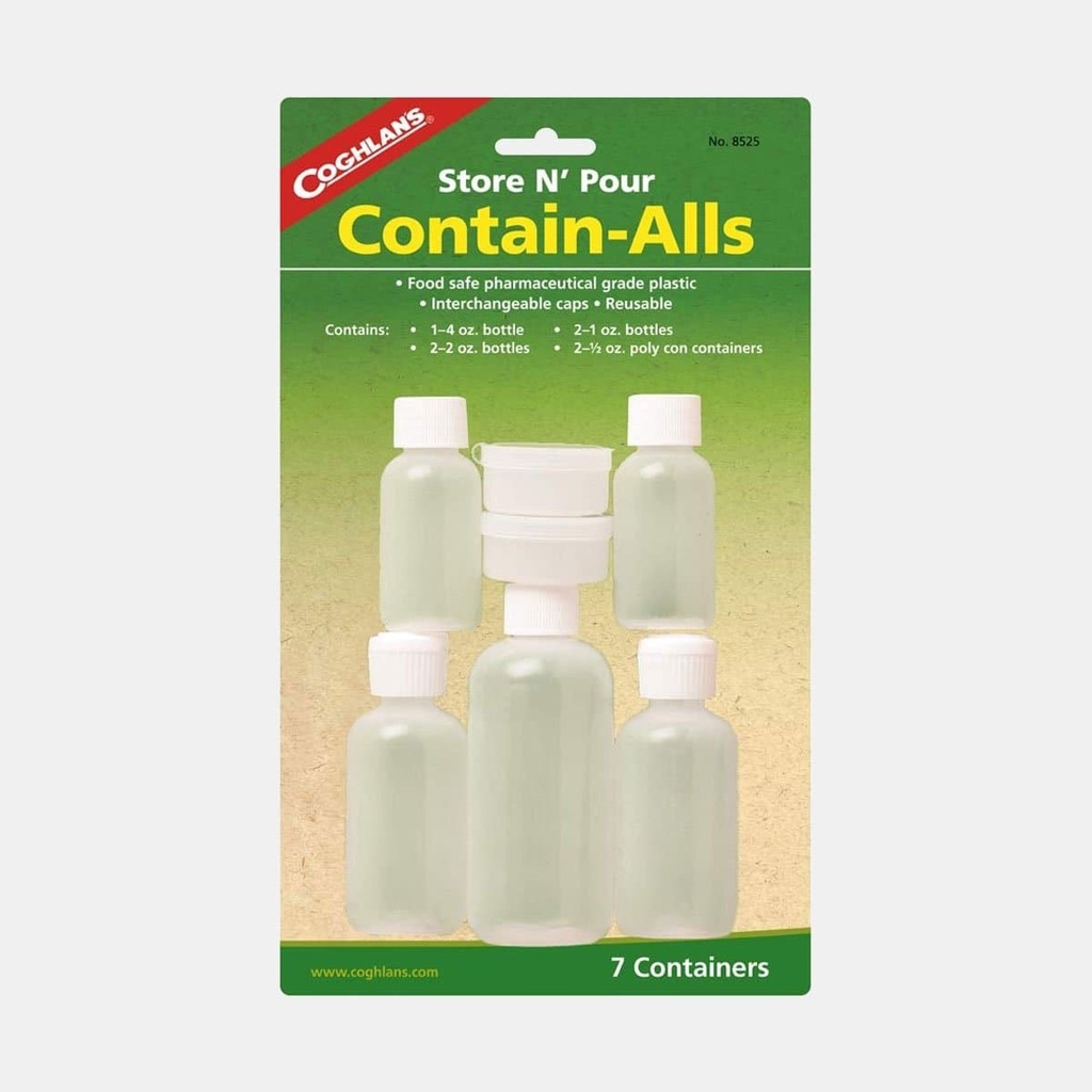 Plastic can Set - 7 Bottles