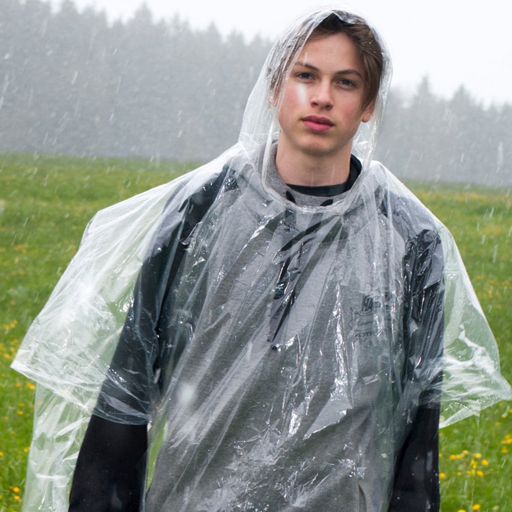 Festival Emergency Poncho Clear Biodegradable