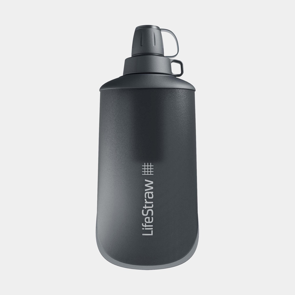 Lifestraw Peak Series Collapsible Squeeze Bottle 650ml Dark Gray