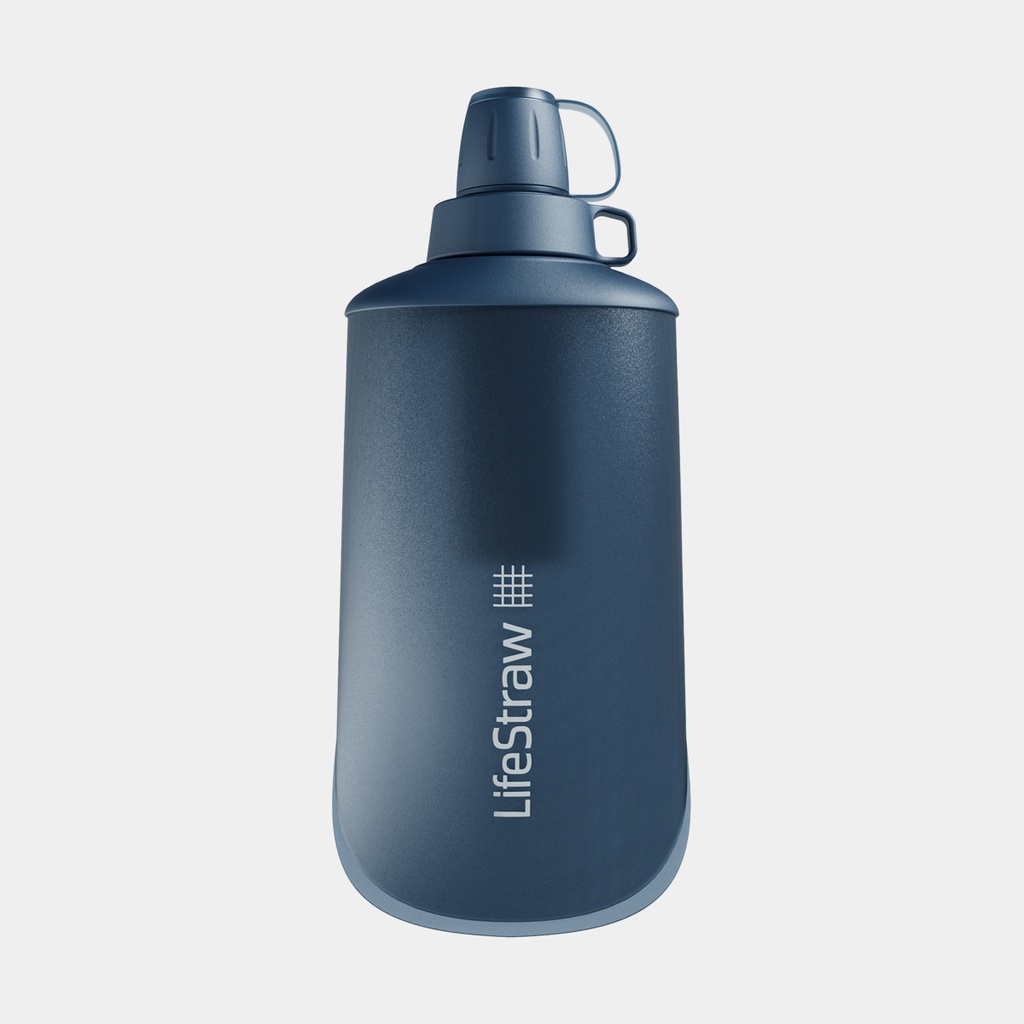 Lifestraw Peak Series Collapsible Squeeze Bottle 650ml Mountain Blue