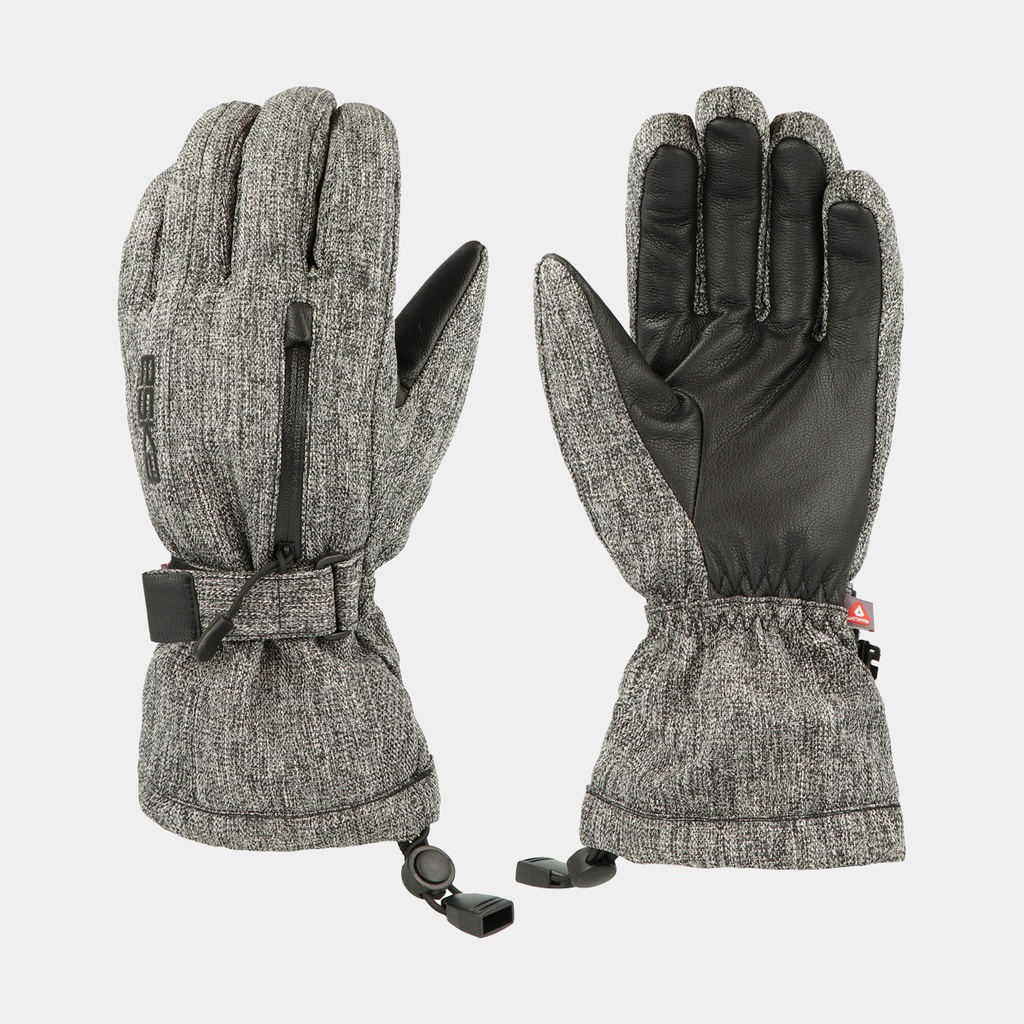 Ski Gloves Warm X Primaloft Black / Grey Structure