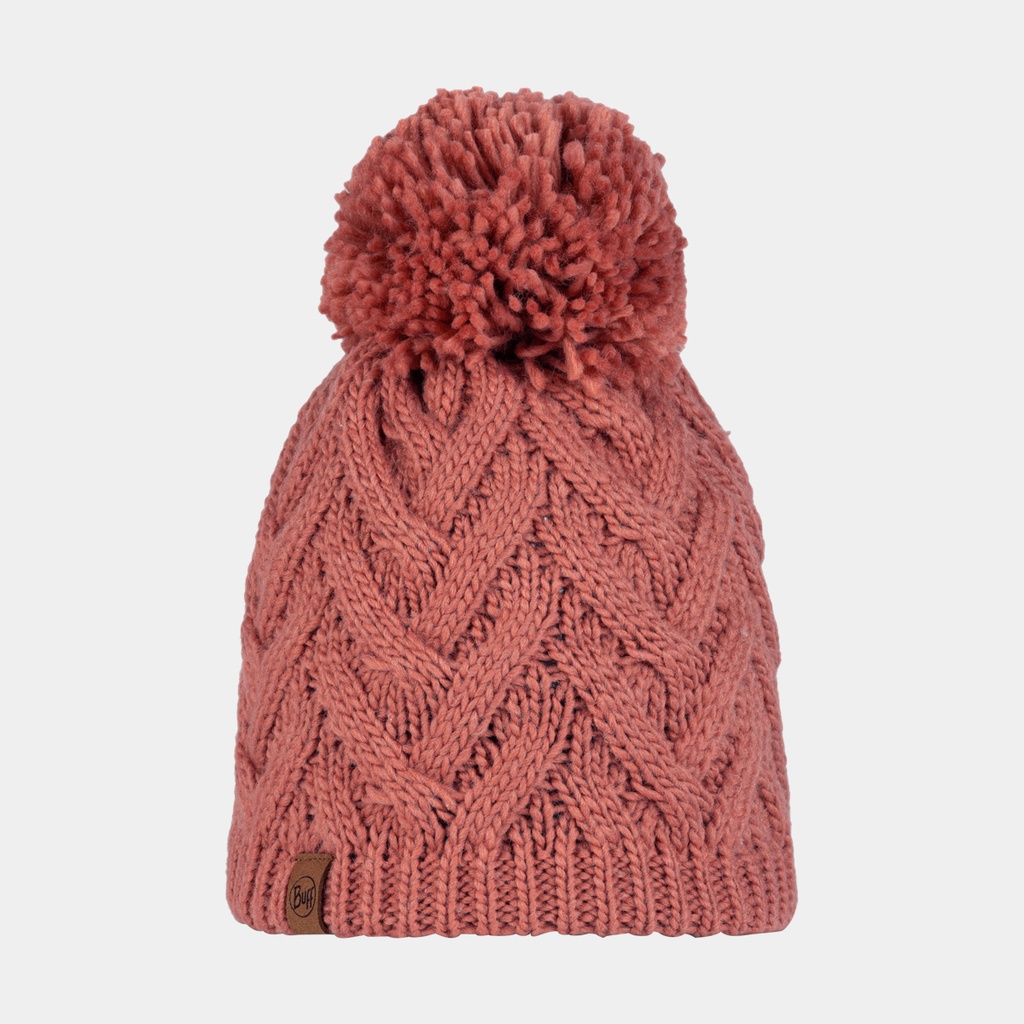 Knitted & Polar Band Hat Caryn Crimson