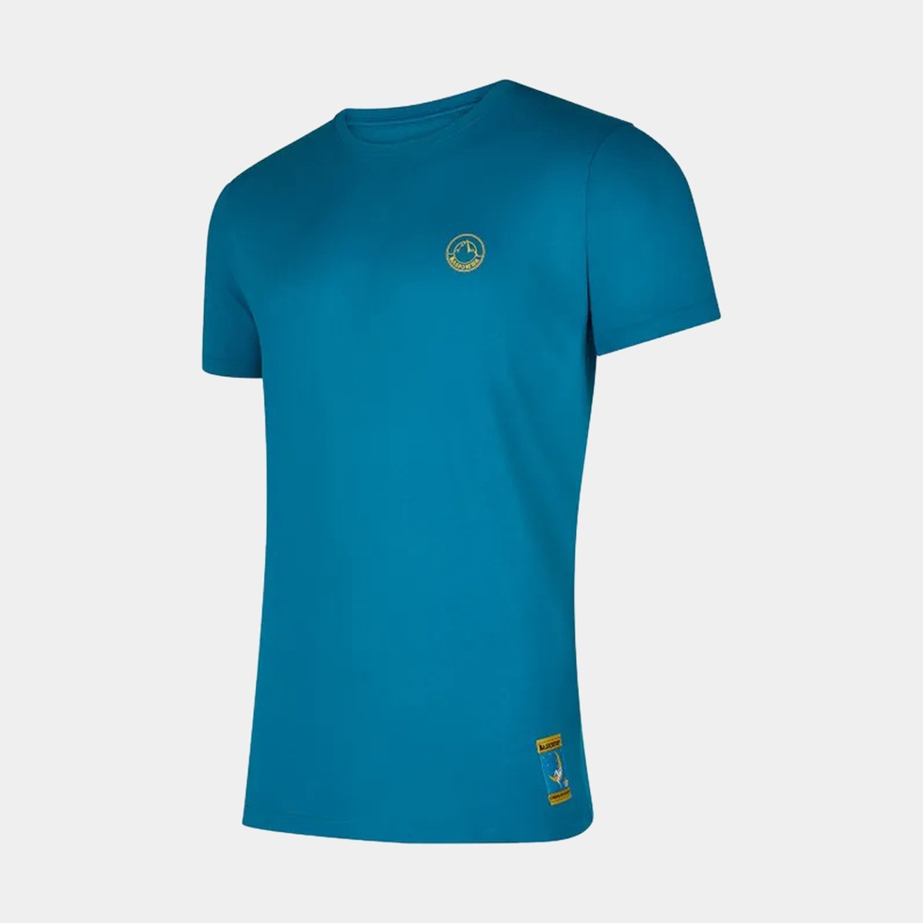 Climbing On The Moon T-Shirt Turchese / Giallo