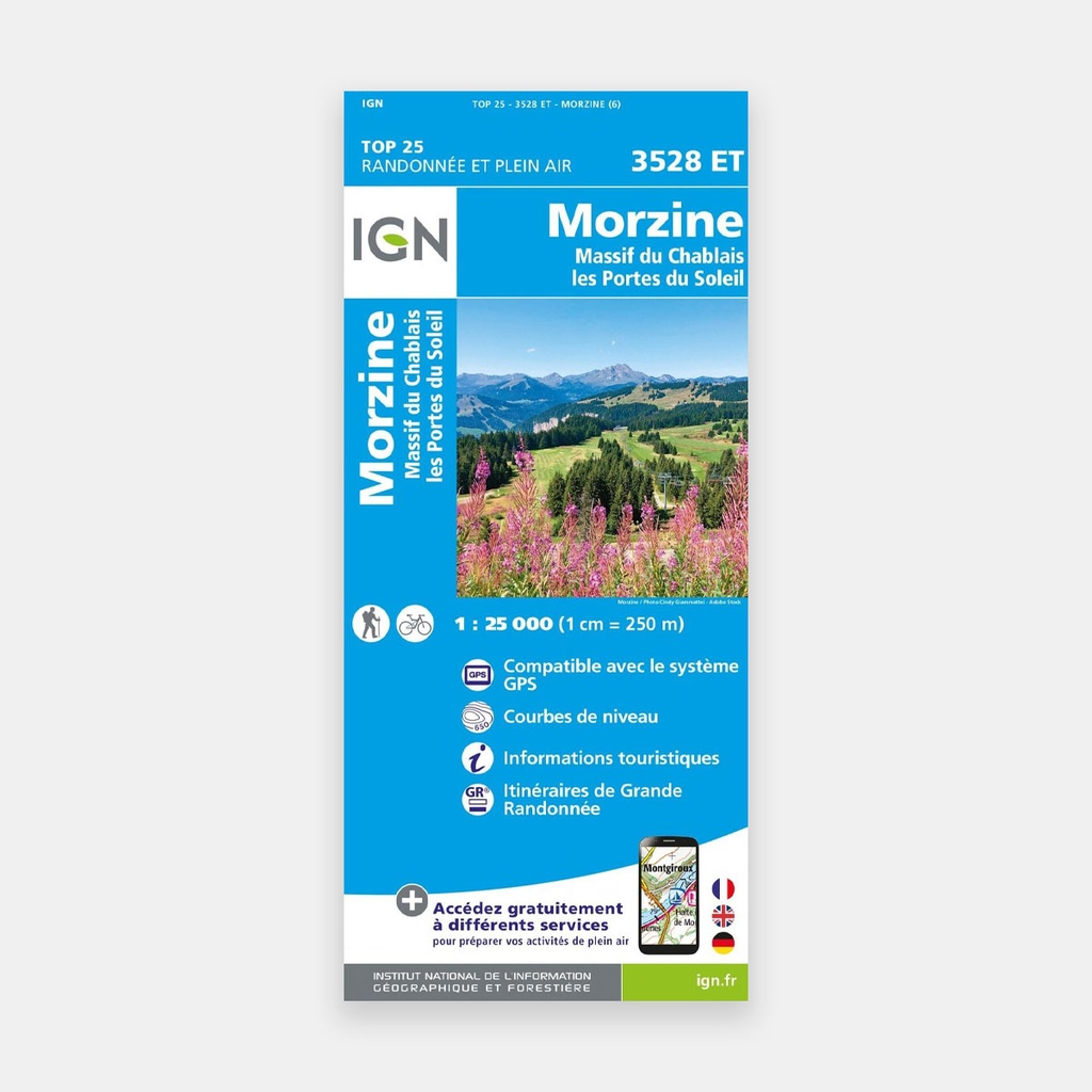 Morzine - Massif-du-Chablais - Les Portes du Soleil 1/25 3528ET