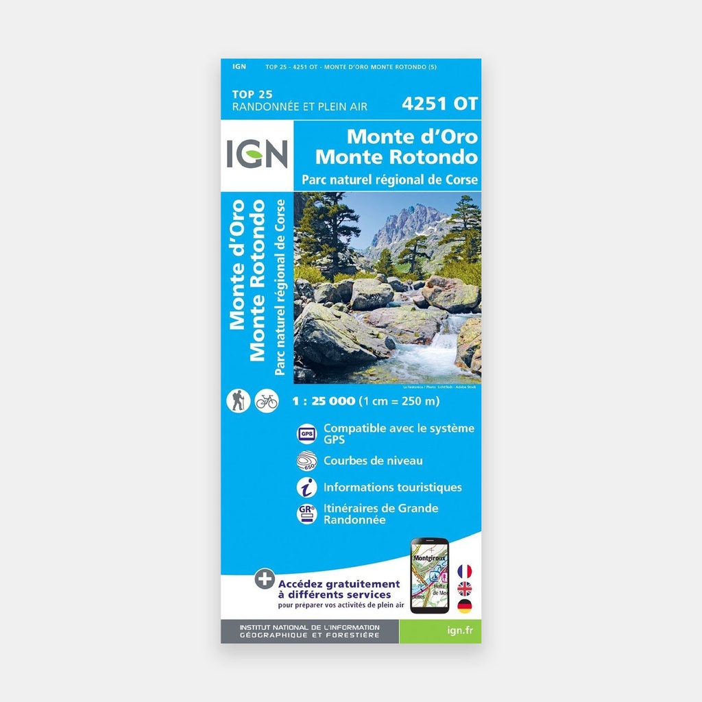 Monte d'Oro - Monte Rotondo - PNR de Corse 4251OT