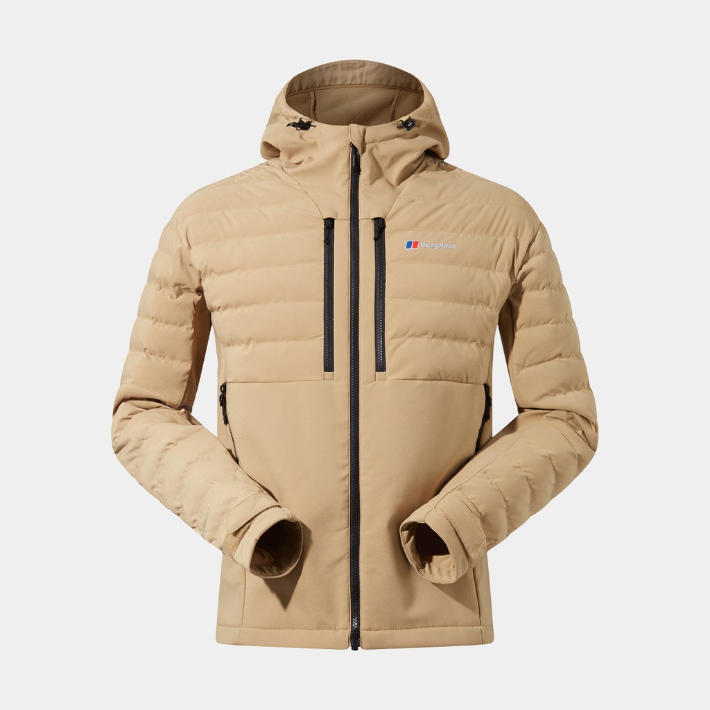 Theran Hybrid Hooded Jacket Kelp