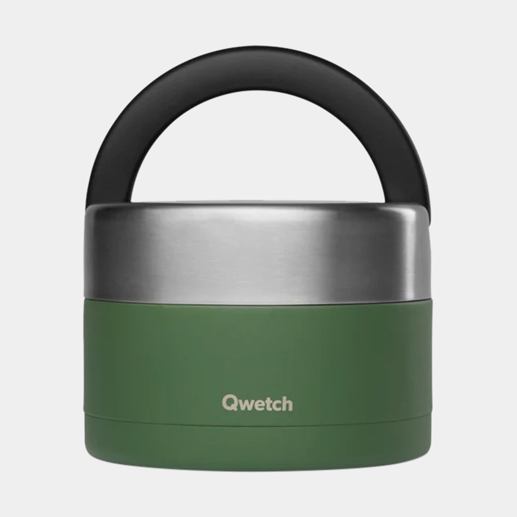 Boîte Repas Isotherme Avec Poignée 850ml Matt Granite Kaki