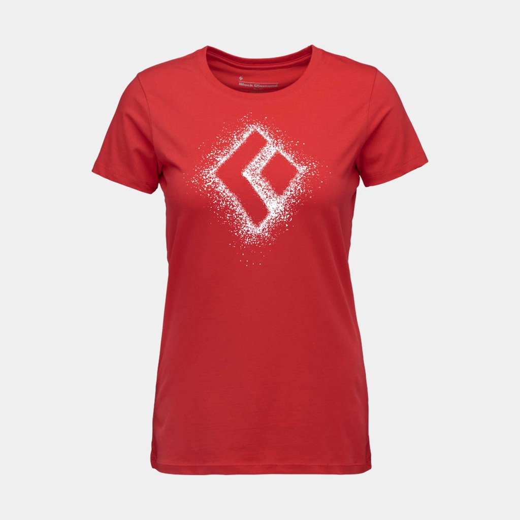 Chalked Up 2.0 Short Sleeves Tee Women Coral Red