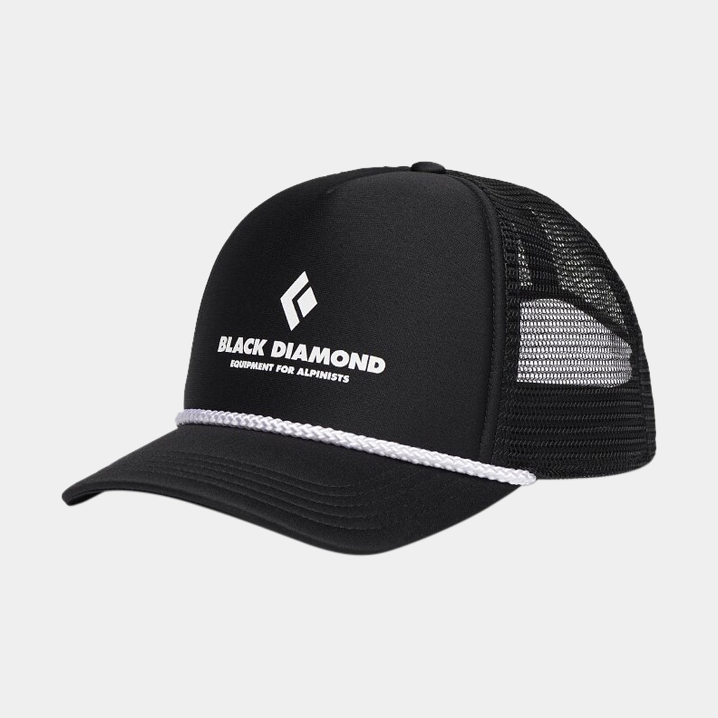Flat Bill Trucker Hat (2025) Black / Black