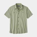 Back Step Shirt Rainfall Plaid: Salvia Green