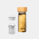 Insulated Teapot 320ml Glass Bamboo Lid