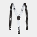 Bretelles à tresses Noir / Blanc