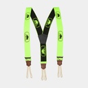 Bretelles à tresses Jaune Fluo / Noir