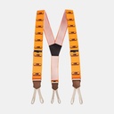 Bretelles à tresses Orange Fluo / Noir