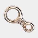 Mini Porte-Clé en 8 avec anneau non monté Bronze Poli