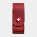 Leather Belt Pouch Red + Velcro