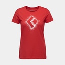 Chalked Up 2.0 Short Sleeves Tee Women Coral Red