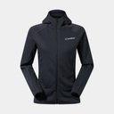 Heuberg Hoody Polartec Fleece Jacket Women Black / Grey