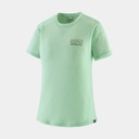 Capilene Cool Merino Graphic Shirt Women Fitz Roy Strata: Rinsed Green