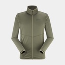 Active Grid Full Zip Kale Green