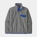 Lightweight Synchilla Snap-T Fleece Pullover Nickel w/Clement Blue