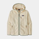 Retro Pile Hoody Women (2025) Natural w/Ellwood Green