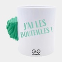 Climbing Mug Green "J'ai Les Bouteilles !" 