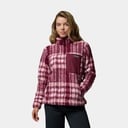 West Bend 1/4 Zip II Women Rich Wine Herringplaid