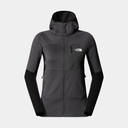 Polartec Powergrid Stormgap Hoodie Women Anthracite Grey / TNF Black