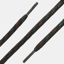 Lacets demi-ronds Noir / Brun / Vert