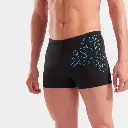 Kikko Graphic Swim Short Black / Turquoise