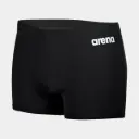 Team Swim Short Solid Black / White