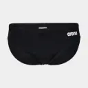 Team Swim Brief Solid Black / White