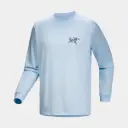 Kragg SL Cotton Bird Tile Long Sleeves Alpine Blue / Moondrop